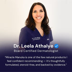 Dermatologist endorsement for Sven's Island Miracle Manuka skincare