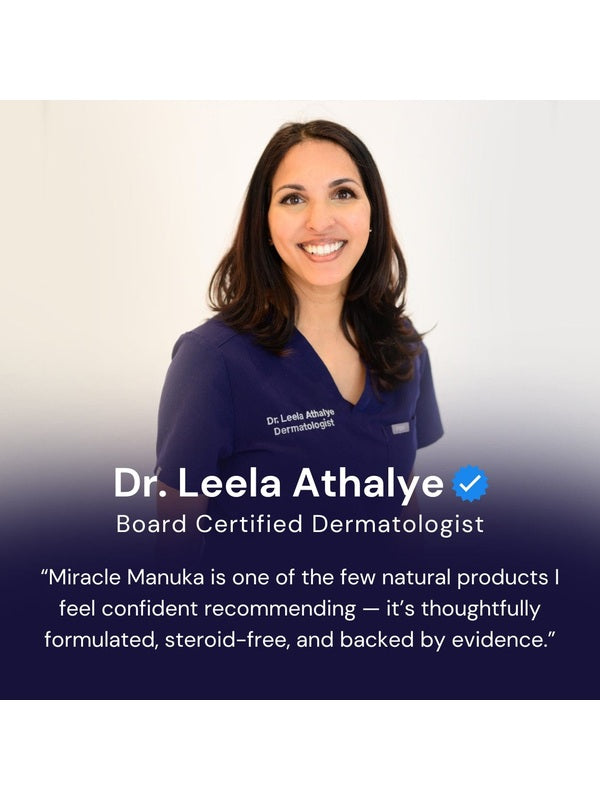 Dermatologist endorsement for Sven's Island Miracle Manuka skincare