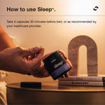 Switch Nutrition Sleep+ Capsules bedside how-to-use scene