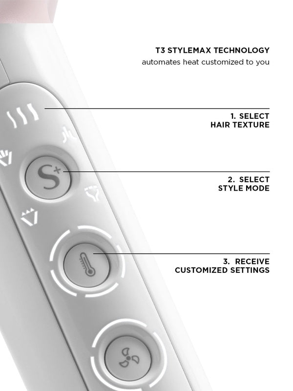 T3 Featherweight StyleMax Hair Dryer controls