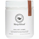 The Beauty Chef Sleep Ritual 150g chocolate jar with a white lid and brown seal, on a white background.