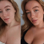 Face Tan Serum before and after complexion result