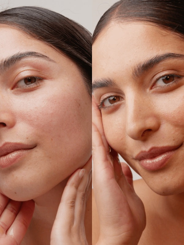 Face Tan Serum natural glow before and after result