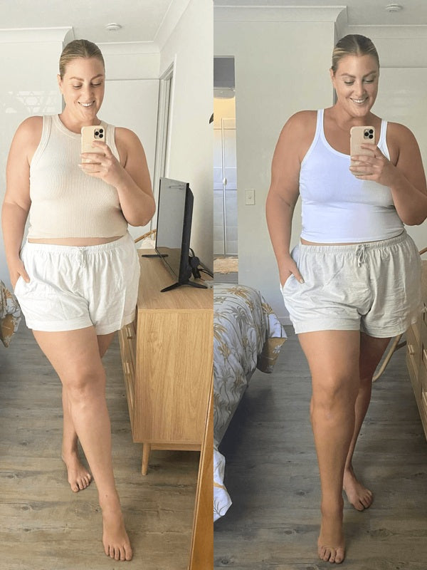 Full body Gradual Tan before and after result