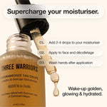 How to use Three Warriors Hydrabronze Face Tan Drops