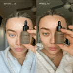 Hydrabronze Face Tan Drops before and after result