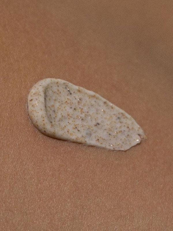 Tasmanian Sand Scrub texture spread on skin