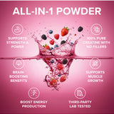 All in one powder panel for Tropeaka Creatine Monohydrate Mixed Berry