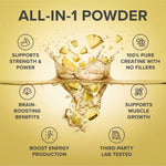 All in one powder panel for Tropeaka Creatine Monohydrate Pineapple