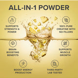 All in one powder panel for Tropeaka Creatine Monohydrate Pineapple