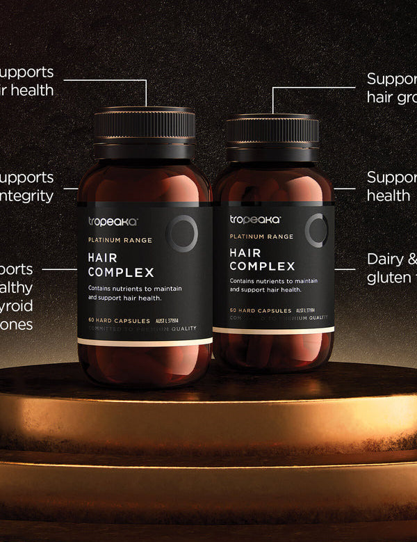 Tropeaka Hair Complex bottles
