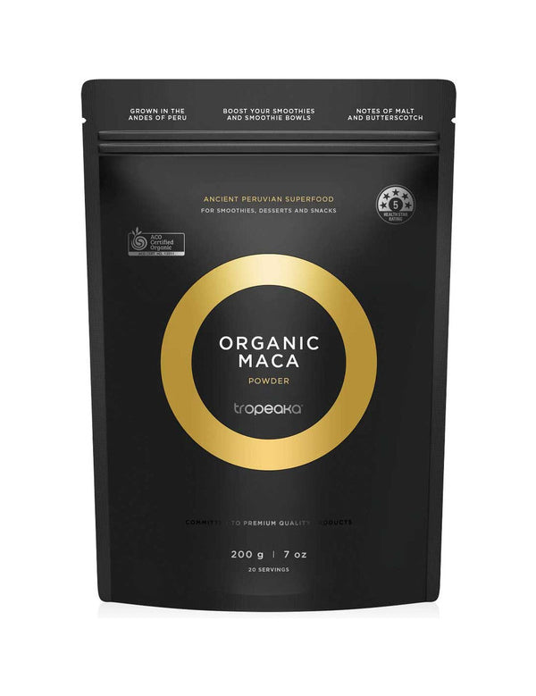 Tropeaka Maca Powder 200g pouch on a white background