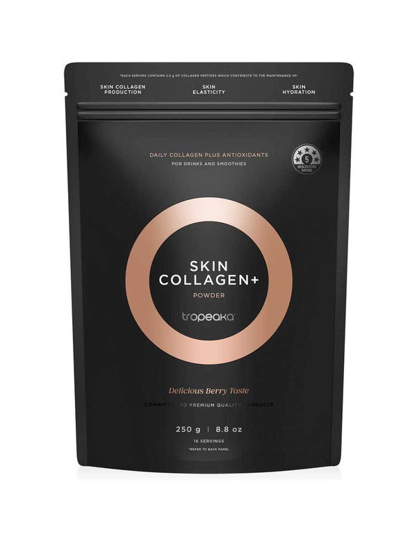 Tropeaka Skin Collagen+ 168g pouch on a white background