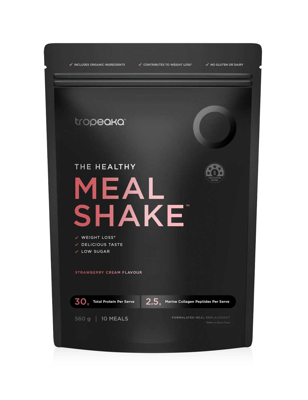 Tropeaka The Healthy Meal Shake Strawberry Cream