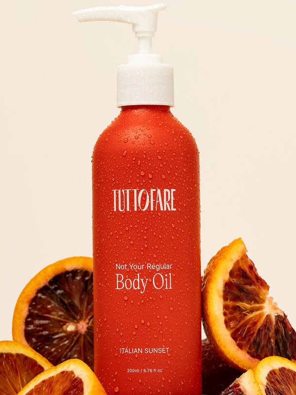 Tuttofare Not Your Regular Body Oil with fresh blood oranges