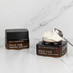 Metamorphosis Wild Yam Cream with spoon lifestyle