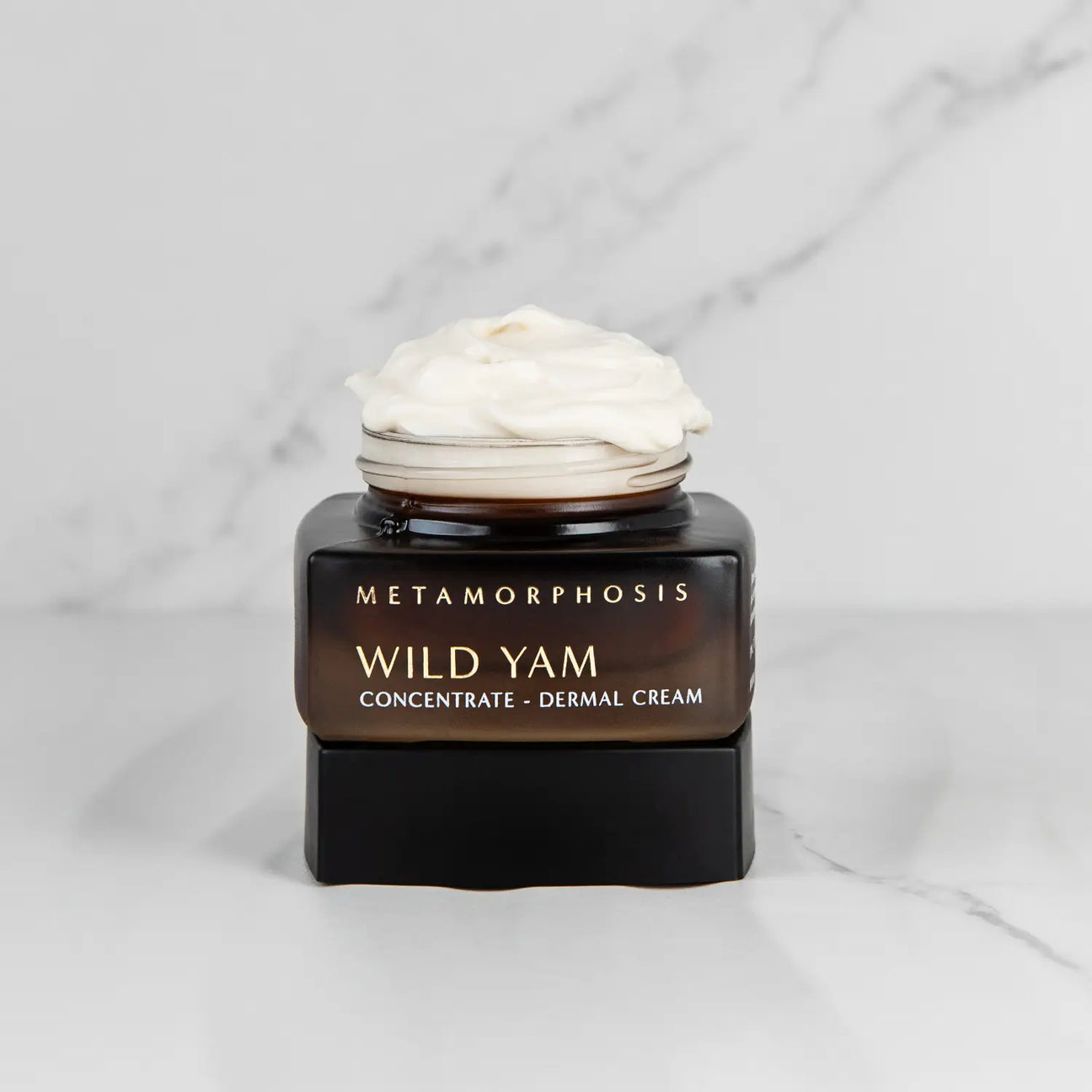 Metamorphosis Wild Yam Cream open jar lifestyle