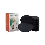 UnderWunder Perspiration Protectors Mens - Black — black pads with the matching men’s box, on white.