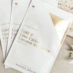 Vanessa Megan Gold and Lime Caviar Sheet Mask sachets