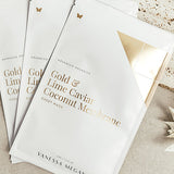 Vanessa Megan Gold and Lime Caviar Sheet Mask sachets