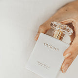 Vanessa Megan Liliquoi 100% Natural Perfume bottle in hand