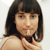 Model wearing Vanessa Megan Harvest Natural Perfume