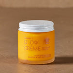 Vitamin C Glow Creme jar in warm natural light – Thrive Tallow Vitamin C Glow Creme 100ml