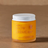 Vitamin C Glow Creme jar in warm natural light – Thrive Tallow Vitamin C Glow Creme 100ml