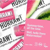 Product and flavour details for Hurraw! Organic Lip Balm - Watermelon 4.8g