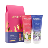 Weleda Gift & Glow Aroma Shower Duo 2pk gift box with both products on white