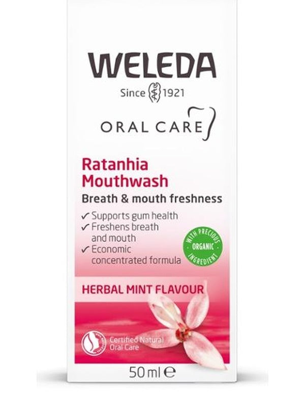 Weleda Ratanhia Mouthwash official carton image