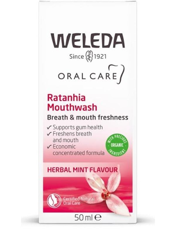 Weleda Ratanhia Mouthwash official carton image