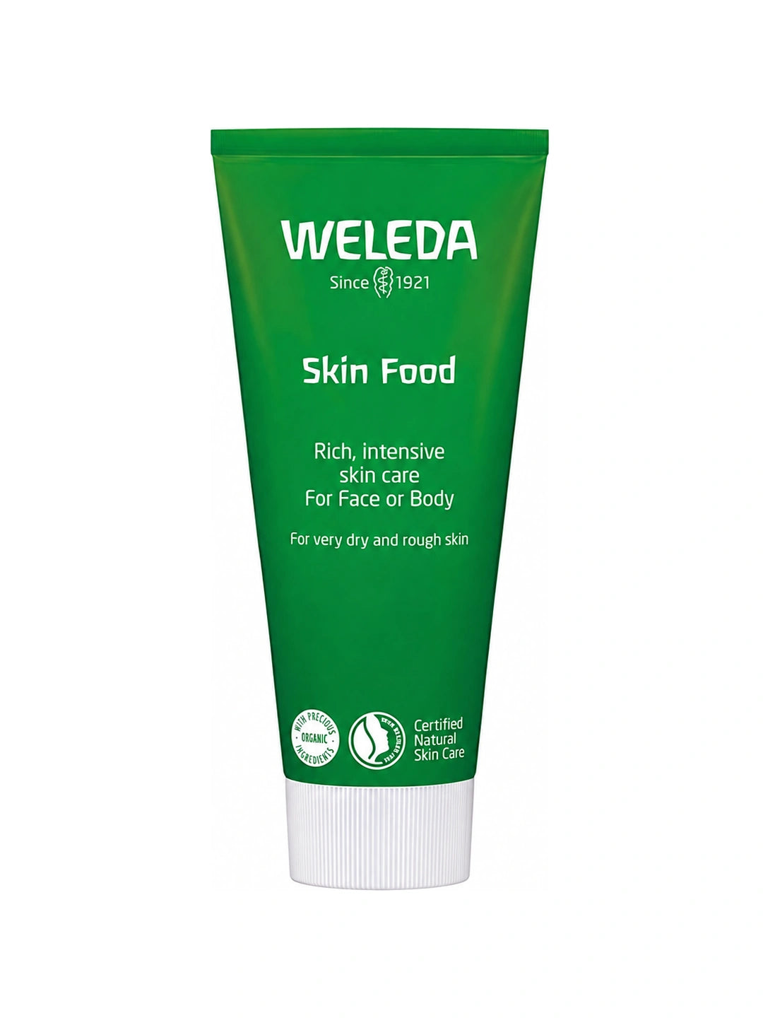 Weleda Skin Food 75ml front image matched exactly to the supplied bottles and tubes PSD
