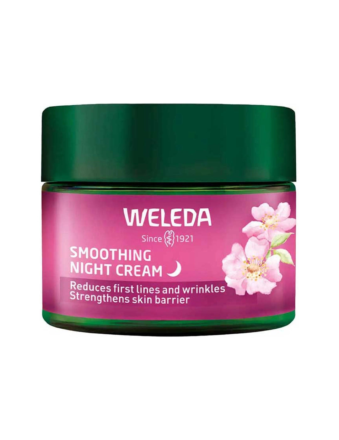Weleda Smoothing Night Cream Wild Rose and White Tea 40ml front tub product image