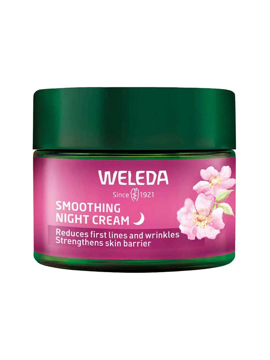 Weleda Smoothing Night Cream Wild Rose and White Tea 40ml front tub product image