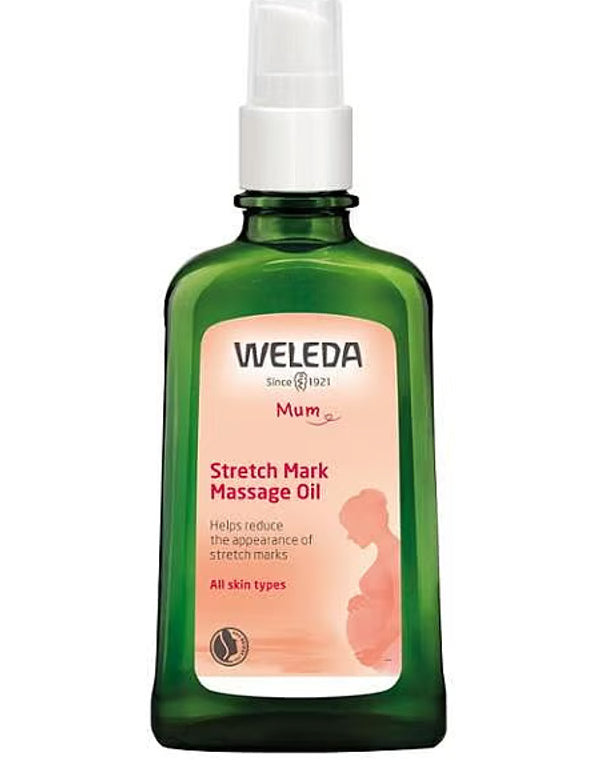 Weleda Stretch Mark Massage Oil 100ml bottle.