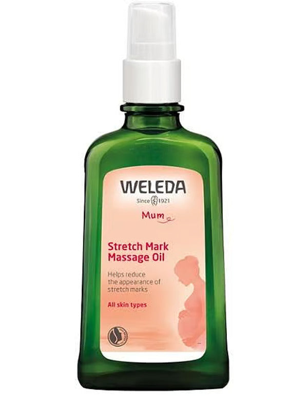 Weleda Stretch Mark Massage Oil 100ml bottle.