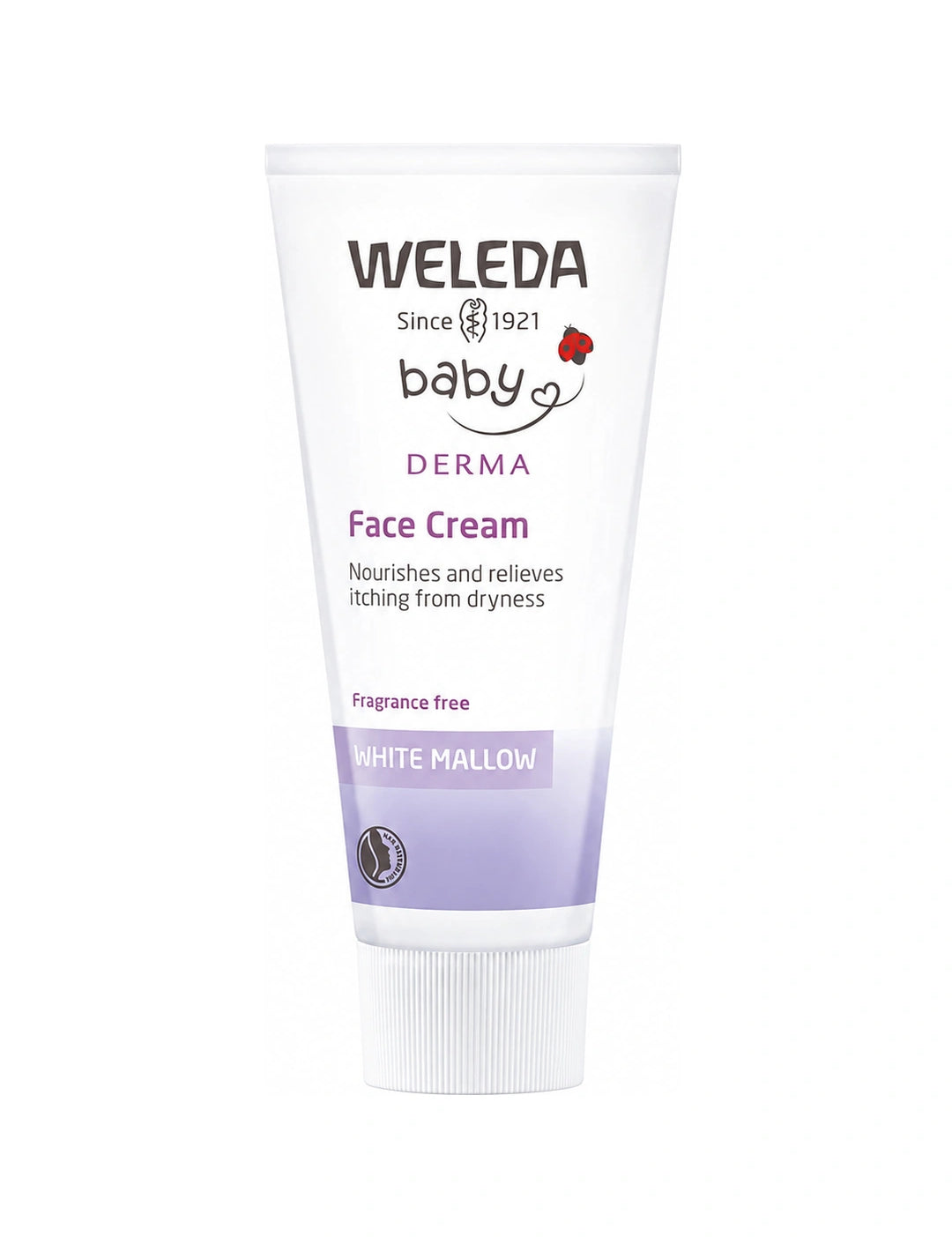 Weleda White Mallow Face Cream 50ml front image matched exactly to the supplied bottles and tubes PSD