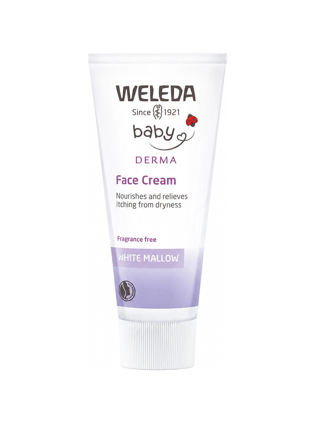 Weleda White Mallow Face Cream 50ml front image matched exactly to the supplied bottles and tubes PSD