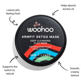 WooHoo Armpit Detox Mask benefits and texture guide
