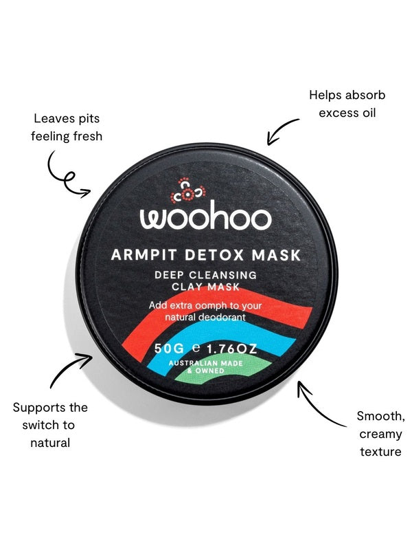 WooHoo Armpit Detox Mask benefits and texture guide
