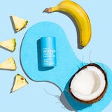 WooHoo Surf deodorant stick styled with coconut, pineapple and banana