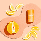 WooHoo Tango deodorant stick styled with fresh orange, lemon and lime