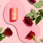 WooHoo Urban deodorant stick styled among red roses