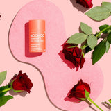 WooHoo Urban deodorant stick styled among red roses