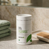 Yarok Feed Your Style Dry Shampoo on a bathroom vanity