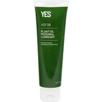 A 140ml green tube of YES OB Plant Oil Based Lubricant stands upright on a white background. The label notes it's certified organic, hormone- and glycerine-free.