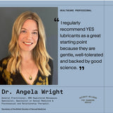 Dr Angela Wright recommendation for YES lubricants