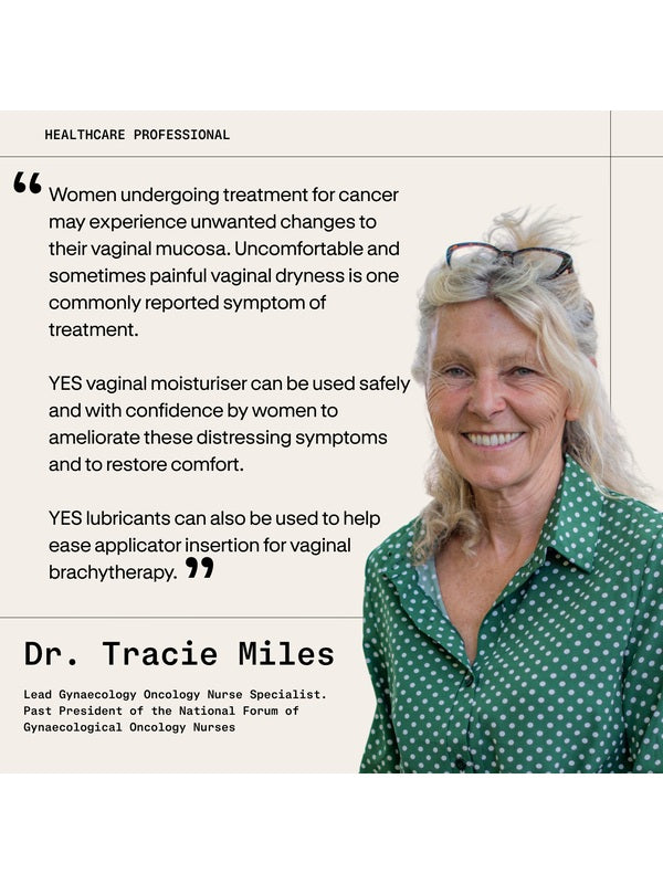 Dr Tracie Miles recommendation for YES intimate moisturisers and lubricants