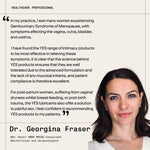 Dr Georgina Fraser recommendation for YES intimate products